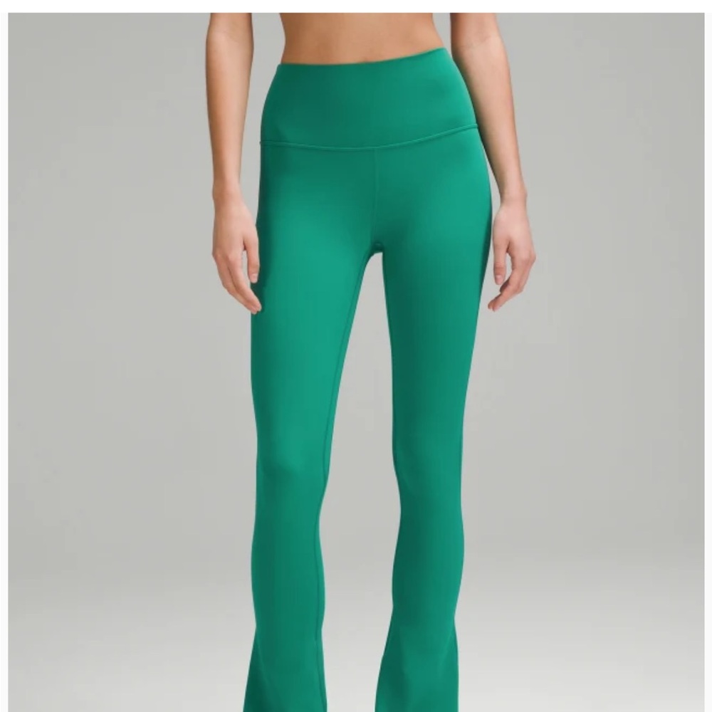 Lululemon Athletica Cascadia Green Mini Flare Leggings